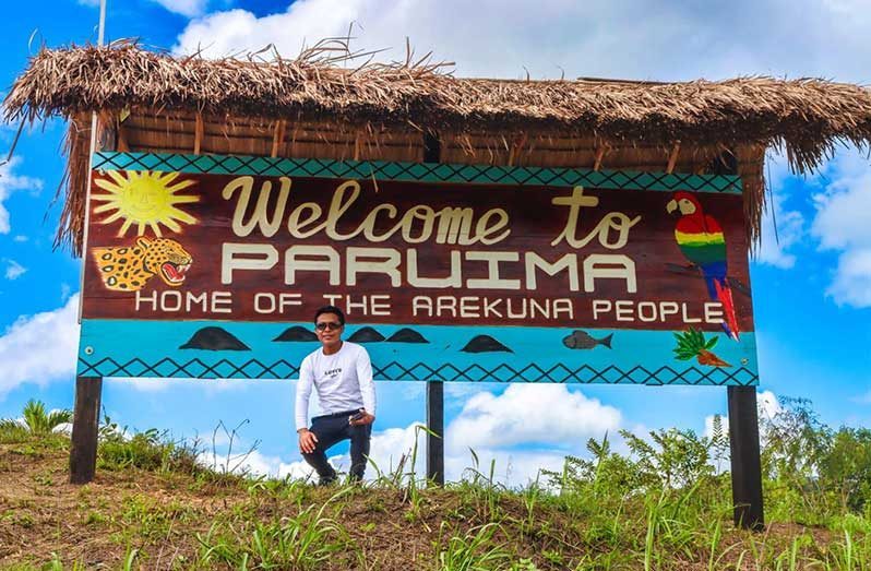 Welcome to Paruima sign, Guyana