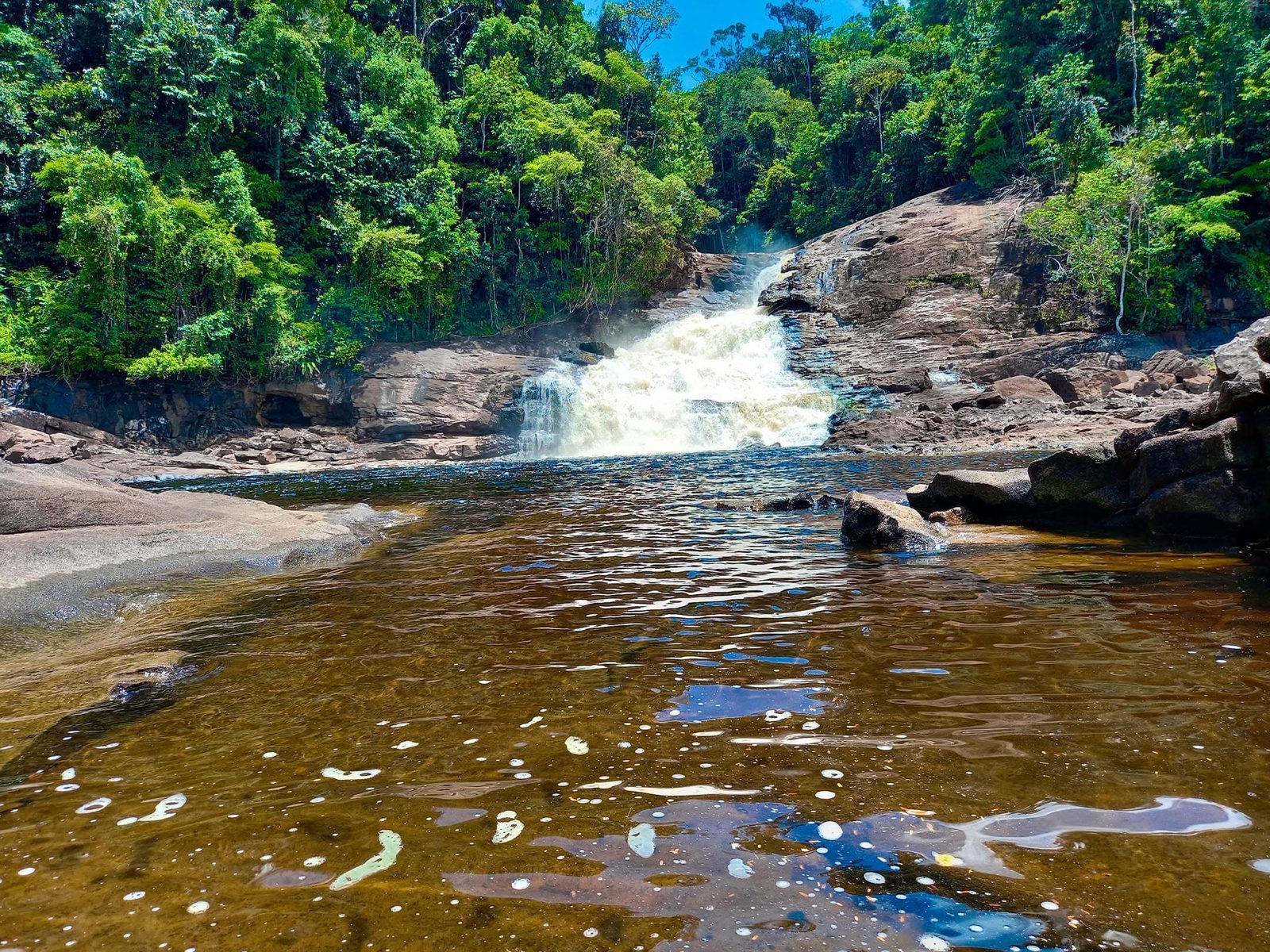 Waterfall and natural pool near Paruima Village, Guyana