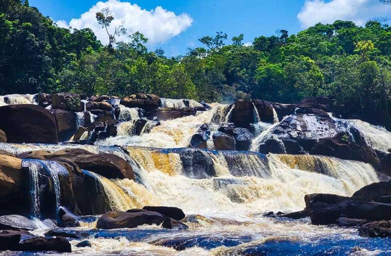 Cascading rapids near Paruima Village, Guyana