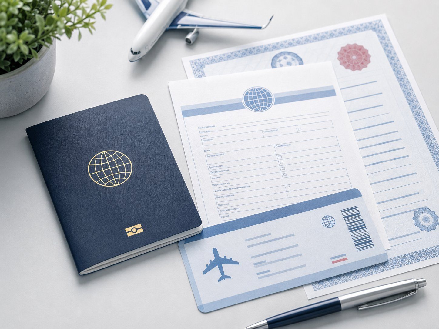 Translated immigration document example